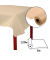 5 PROnappe Tischdecke beigebraun 1,2 x 6,0 m